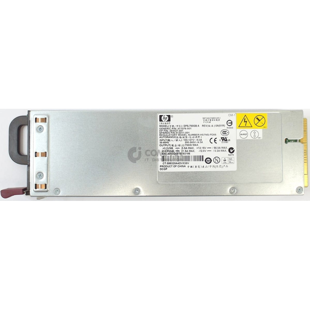 412211-001 HP 700W POWER SUPPLY FOR HP PROLIANT DL360 G5